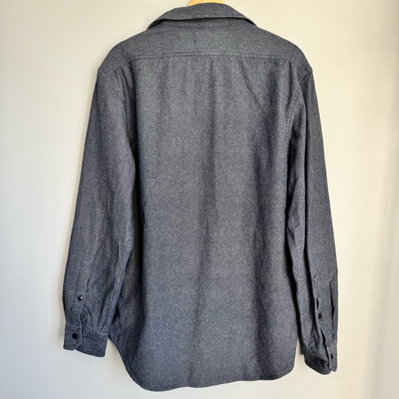 Taylor Stitch Utility Button-Up Shirt Jacket Denim Organic Cotton - Picture 9 of 13